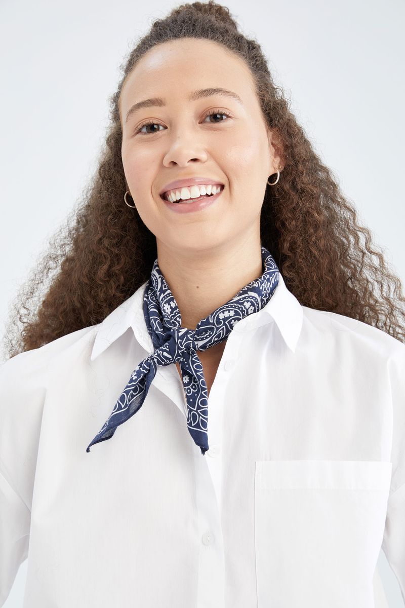Woman Shawl - Navy