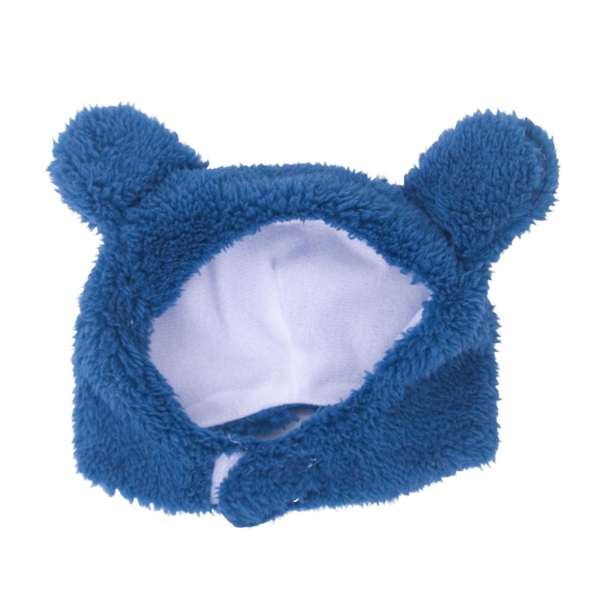 Cat Headwear Puppy Hat Pet Headgear with Bear Ears Decor Blue