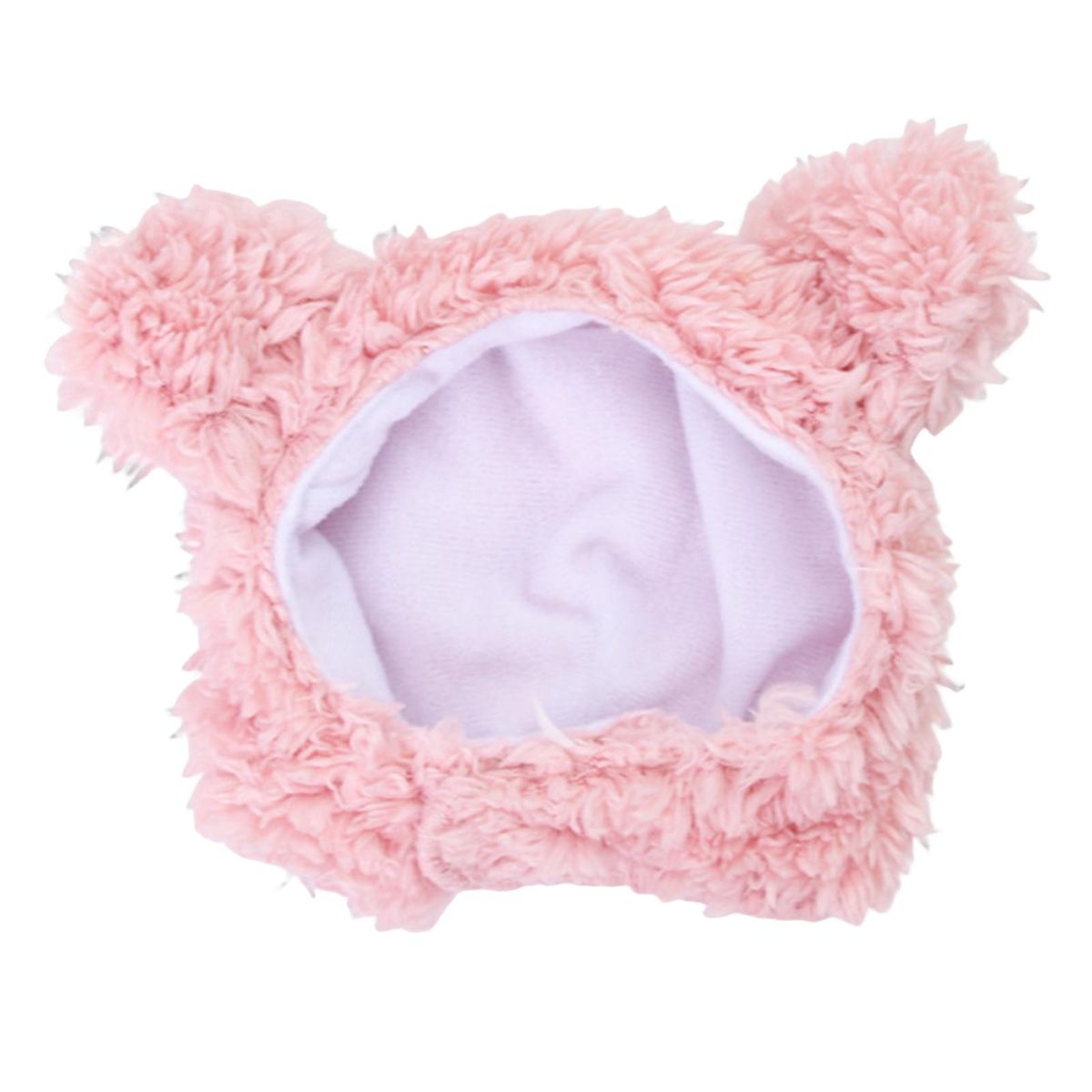Pet Cartoon Hat Dog Hat Pet Headdress with Bear Ears Gift Pink