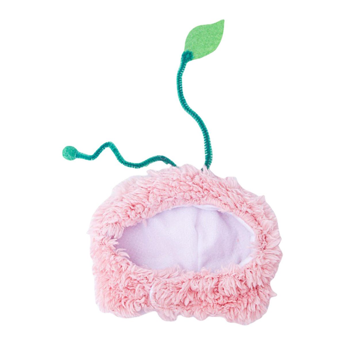 Dog Headwear Cute Peach Shape Dog Cat Headgear Pet Headdress Pink