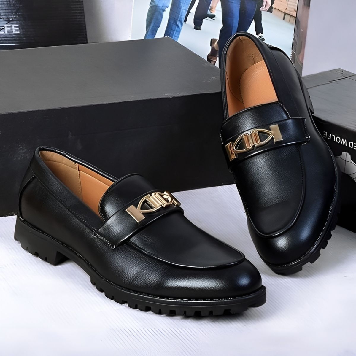 New  CONFIRM TIK TOK Design SHOE BLACK