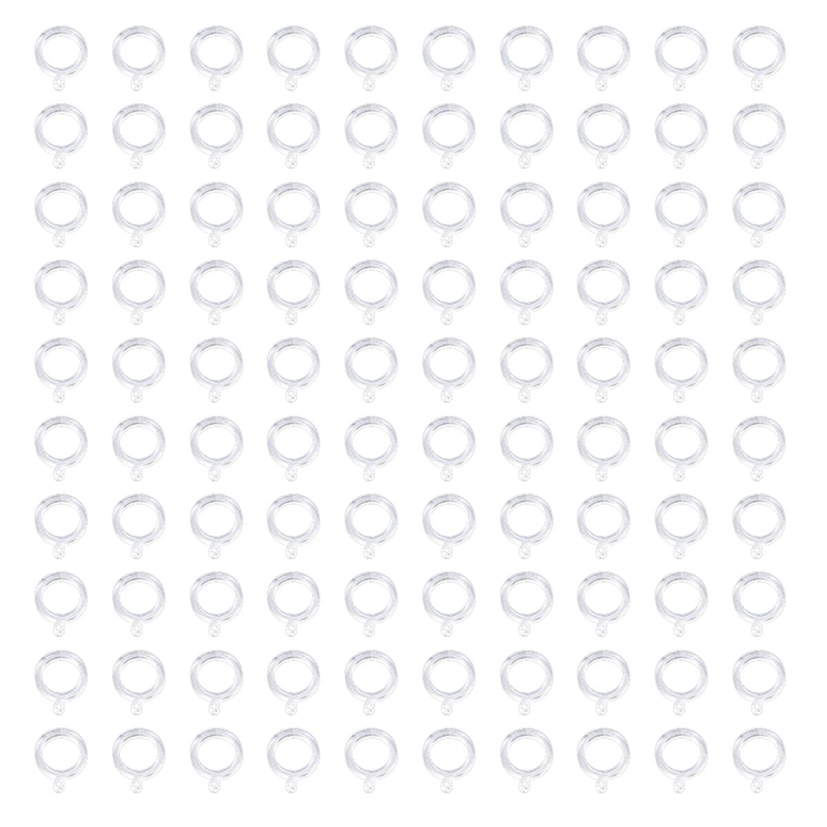 100Pcs Fishing Pellet Bands For Bait Elastic Transparent