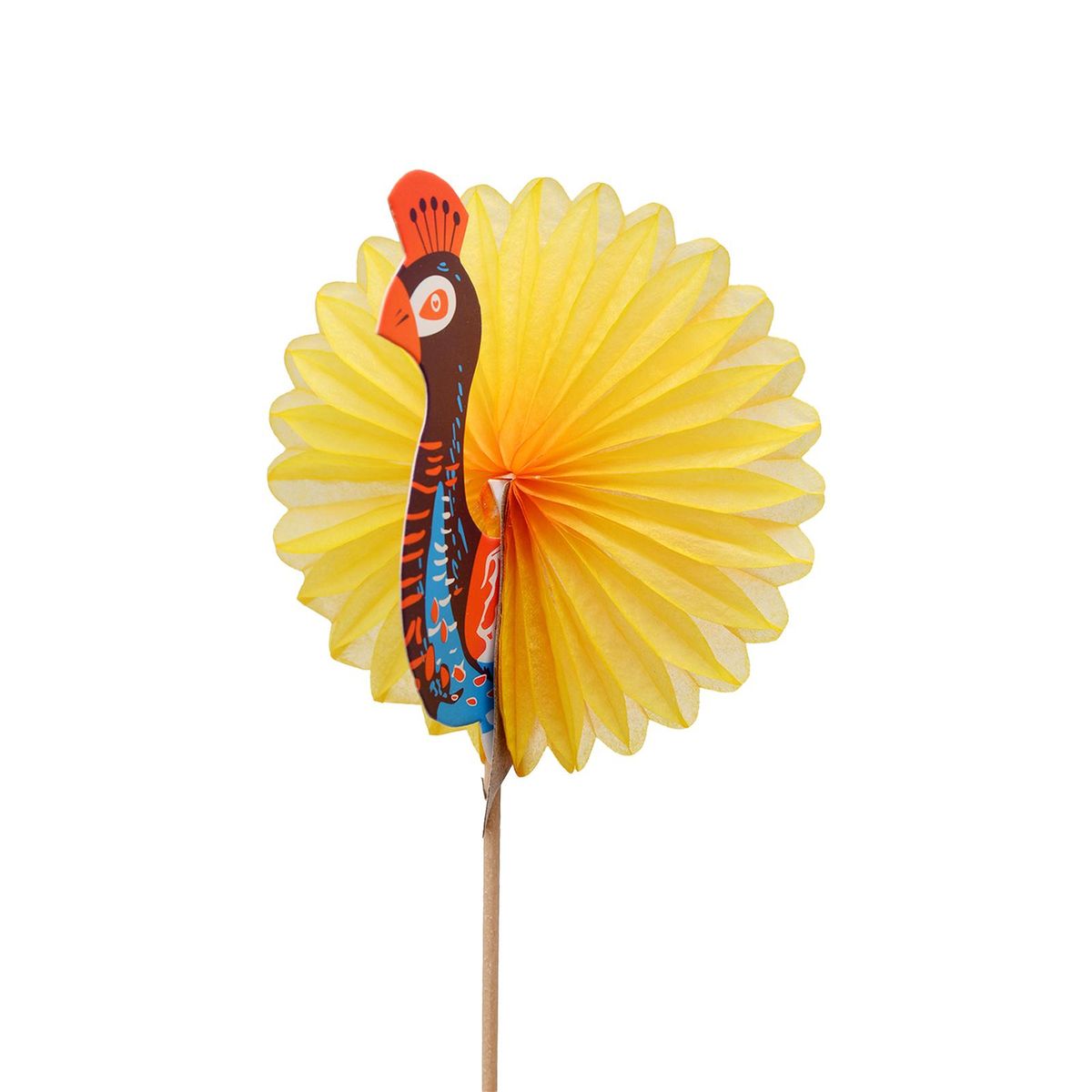 50PCS Peacock Sticks Cocktail Picks Drinks Sticks Fruit Cake Sticks Picks Fancy Toothpicks for Appetizers Wooden Sticks for Birthdays Party Bars Restaurants