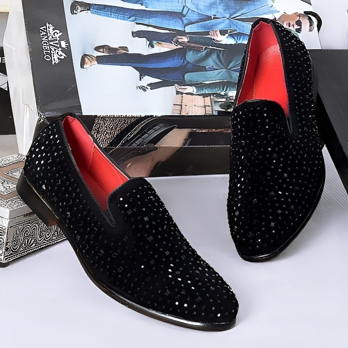 COOL STONE DESIGNERS SHOE BLACK