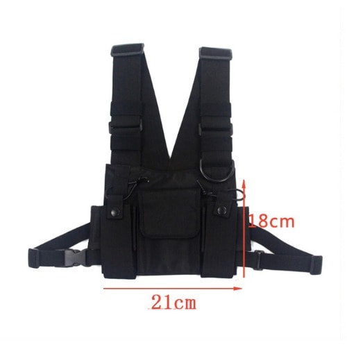 Hip-hop Style Chest Bag  With Pocket - Tooling Vest