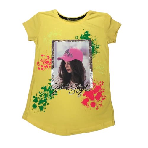 Girls Style Top - Yellow