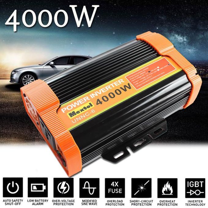 Solar Power Inverter 8000W Peak Modified Sine Wave Converter DC12V To AC220V