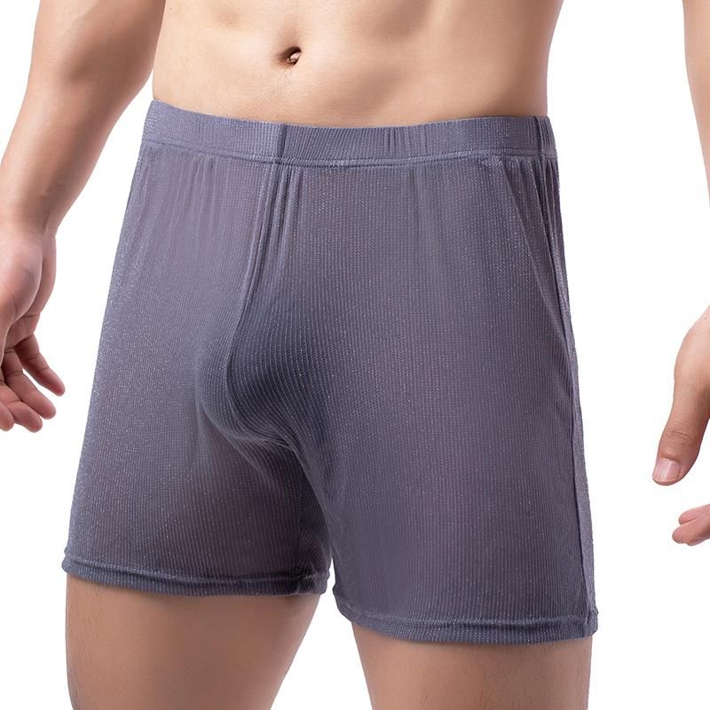 Mens Shorts Comfort Breathable s Mesh Long  Underwear for Men  Innerwear Homewear