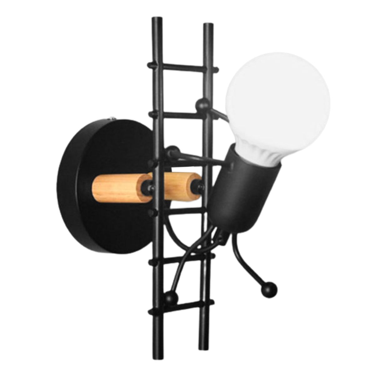 The Nordic Style Bedroom Iron Art The Little Man Climbed The