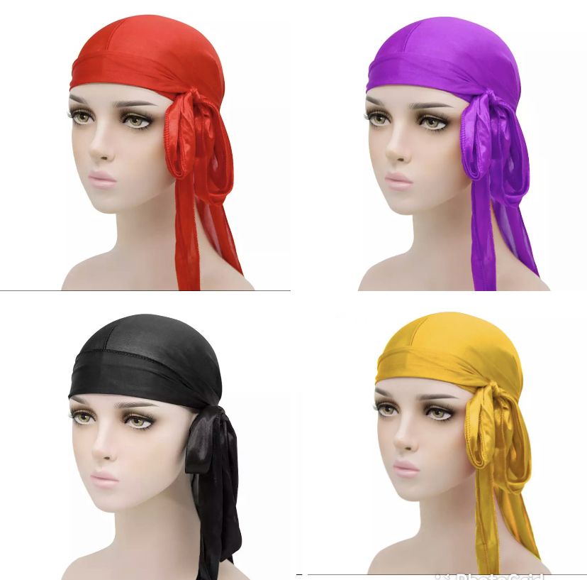 4 In 1 Extra Long Tail Titan Silk Plain  DURAG - DOO R
