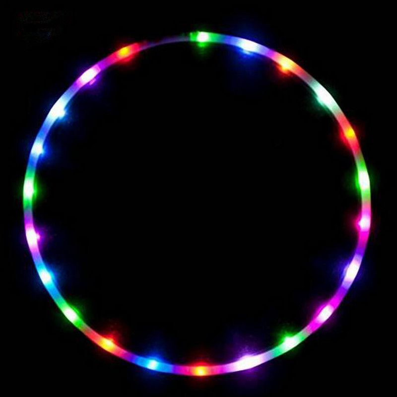 Led Hoops Sports Hoop With LED Light Gymnastic Hoop Colorful Art Show Fitness Hoop-80cm