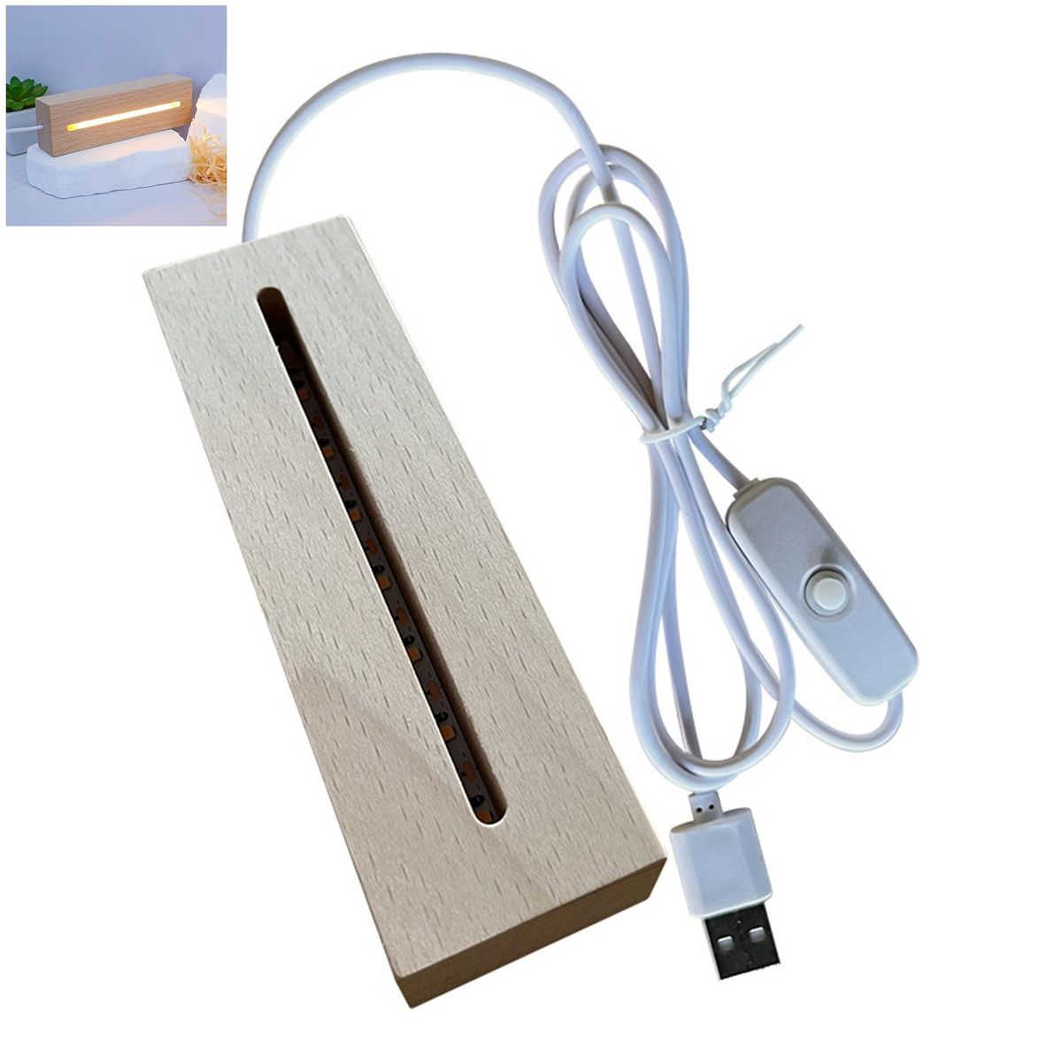 Night Lamp Usb Plug-play Led Bedside Lamp Flicker Energy-saving