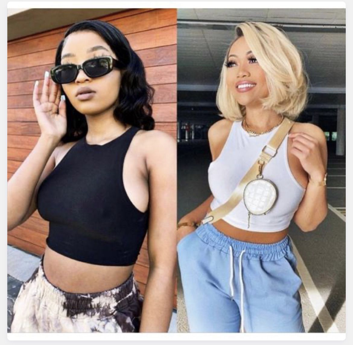 2 In 1 Fashion Crop Top Armless Top For Ladies