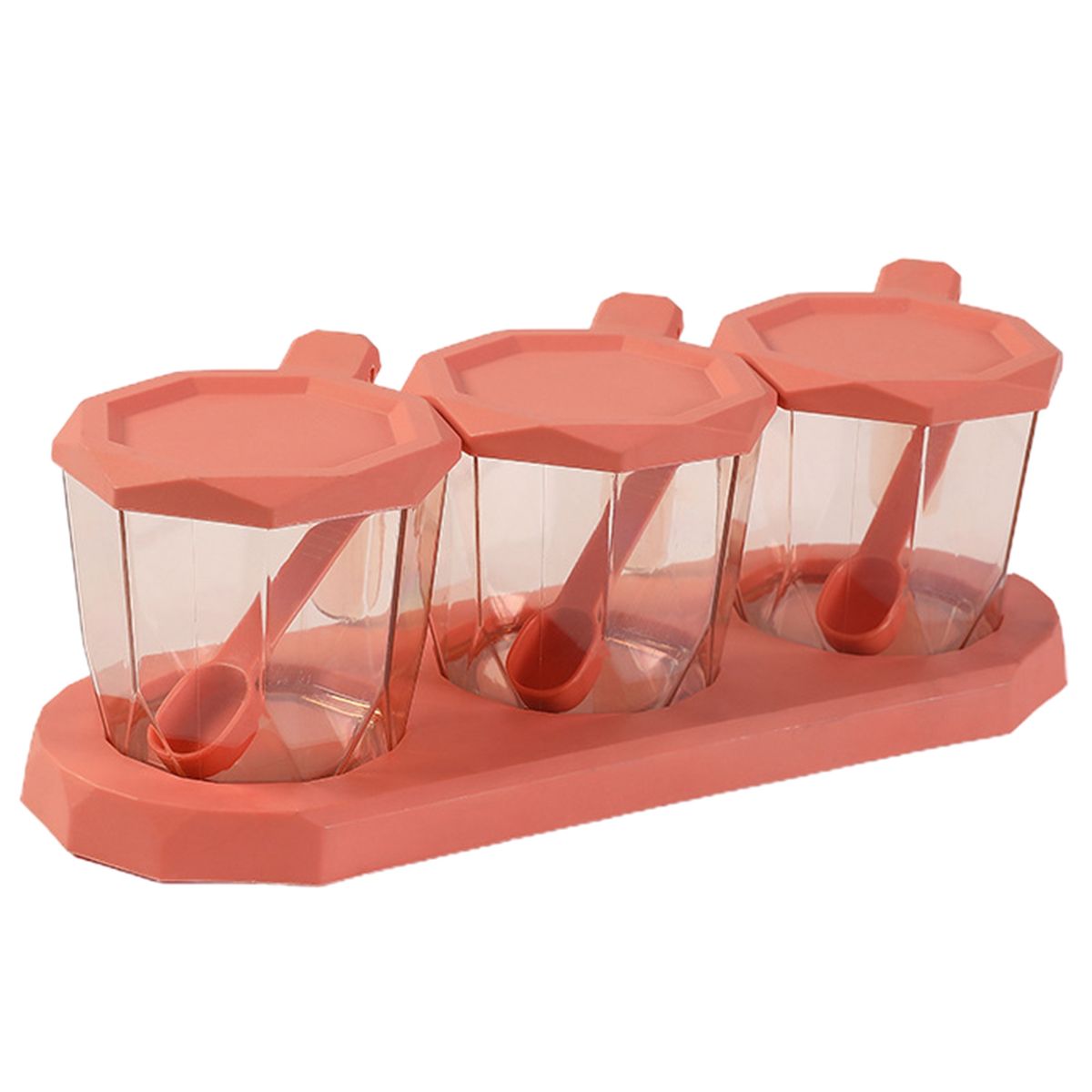 Spice Bottle Transparent Transparent Spice Organizer Pink