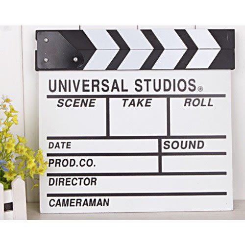 Movie Clapper Board -Black & White