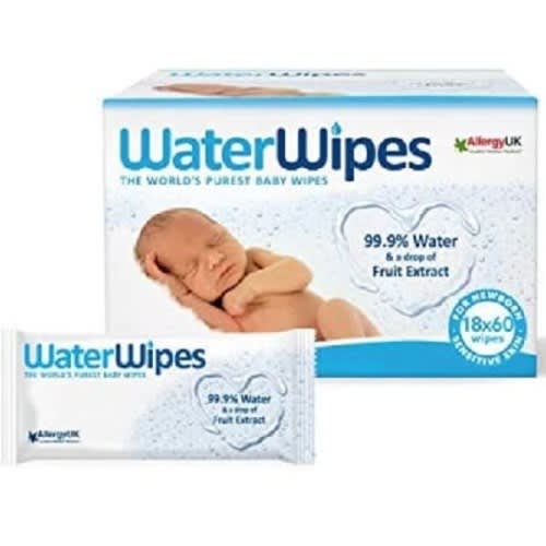 Waterwipes Baby Wipes - 99.9% Water - Unscented - Sensitive - Newborn Skin - 1080 Wet Wipe