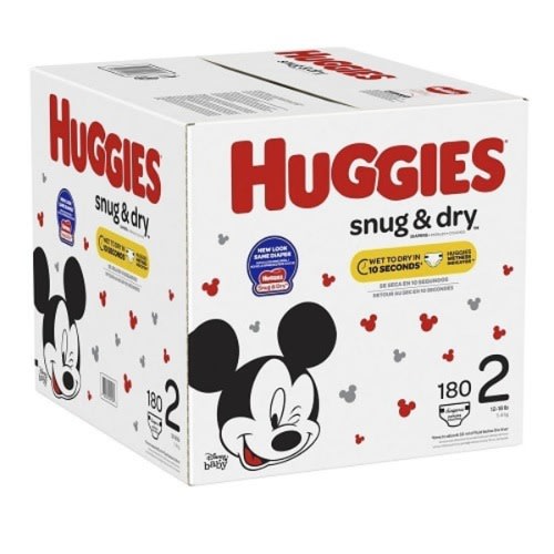 Huggies Snug & Dry Diapers - Size 2 - 210 Count