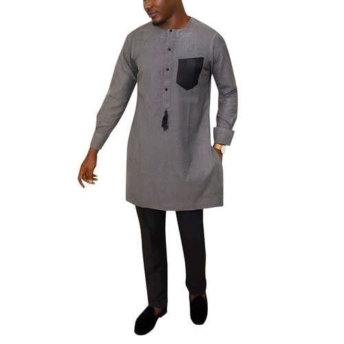 Mens Grey Traditional Senator Attire