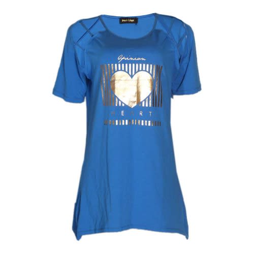 Open Sleeve T-shirt - Blue