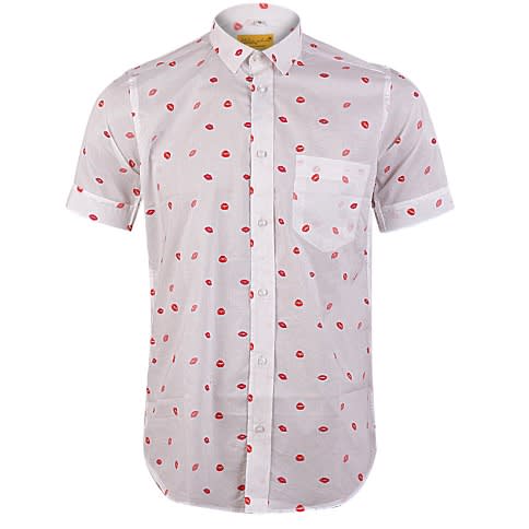 Men Short Sleeves Shirt - White