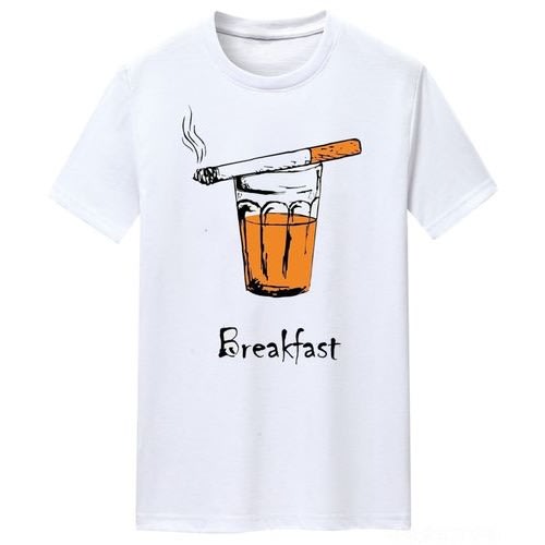 Chrysolite Designs Breakfast Premium Class T-shirt - White