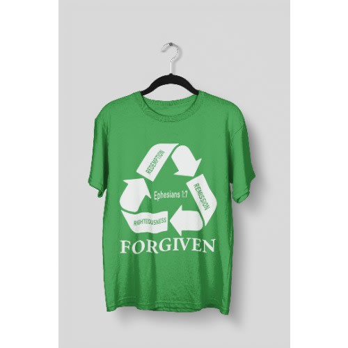 Forgiven Christian T-shirt - Green