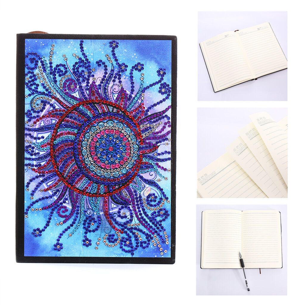 80 Pages A5 Notebook DIY Diamond Kit 5D Full Rhinestone 10 Styles 8