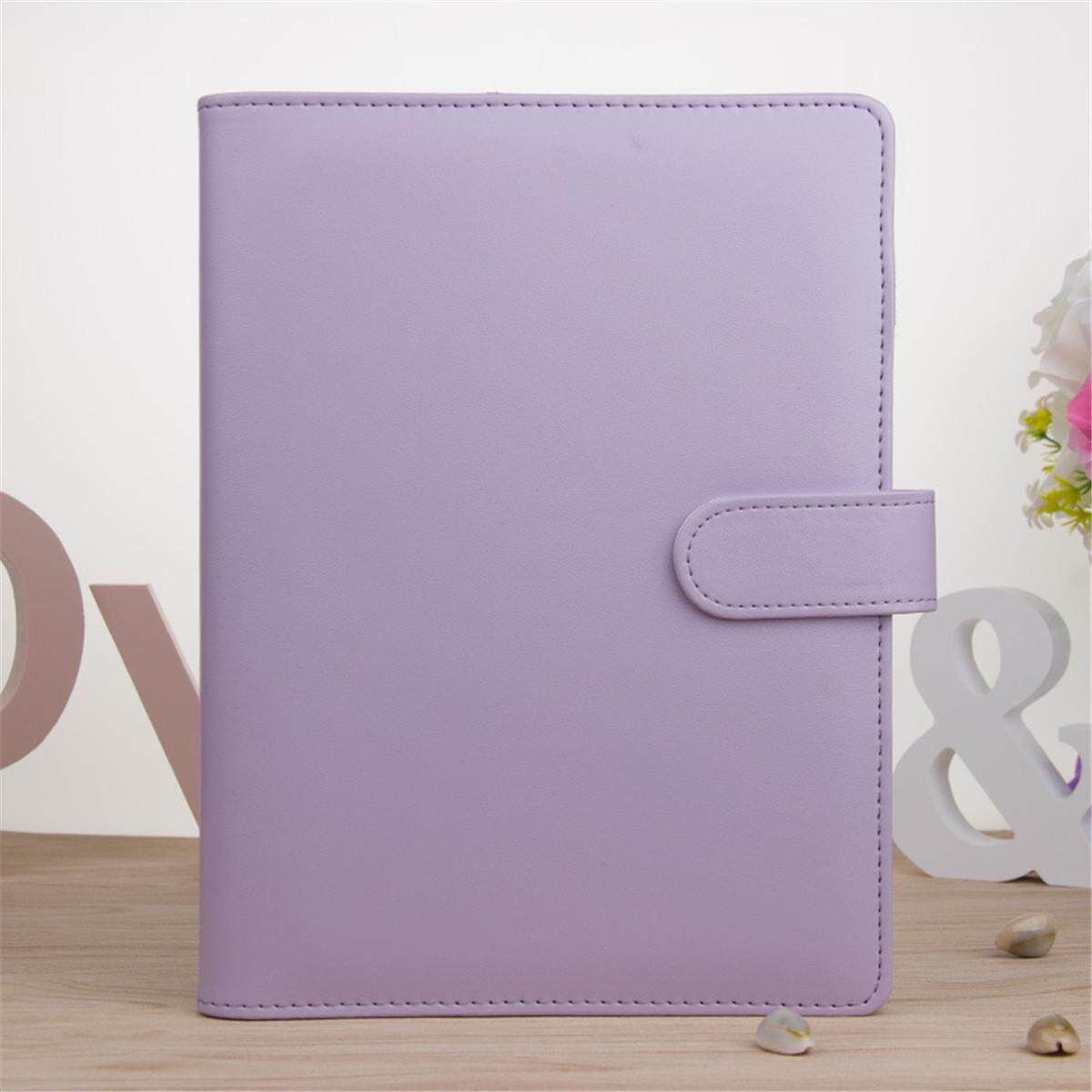 A5 Classic Weekly Monthly Planner Diary Loose-Leaf-Ring-Binder Notebook Cover Purple