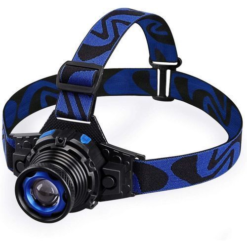 LED Glare Headlight T6 Rechargeable Headlight Fishing Headlight Mini Ultra-light Zoom Long-distance Zoom Headlight
