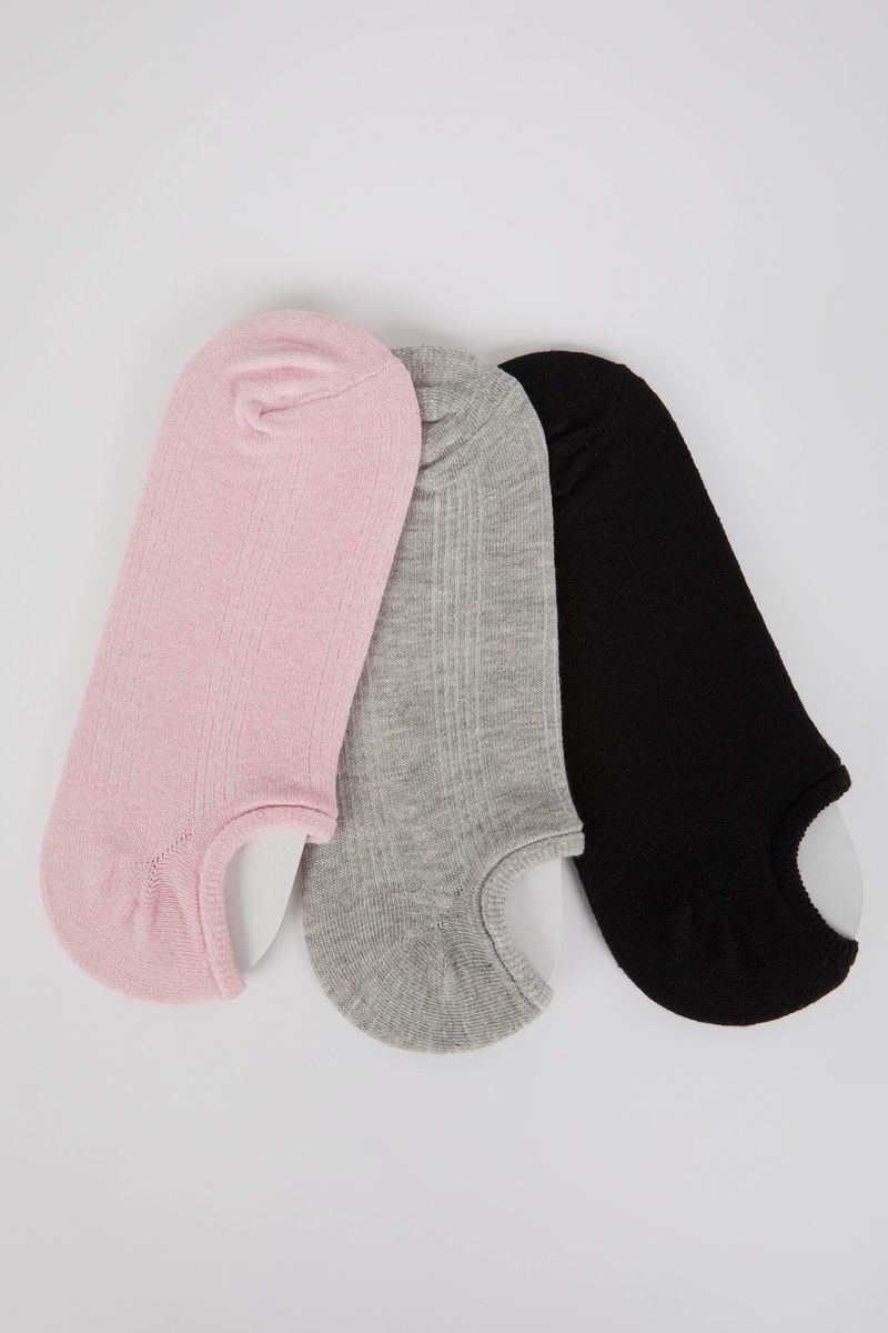 3 Pieces Woman Low Cut Socks - Multicolour