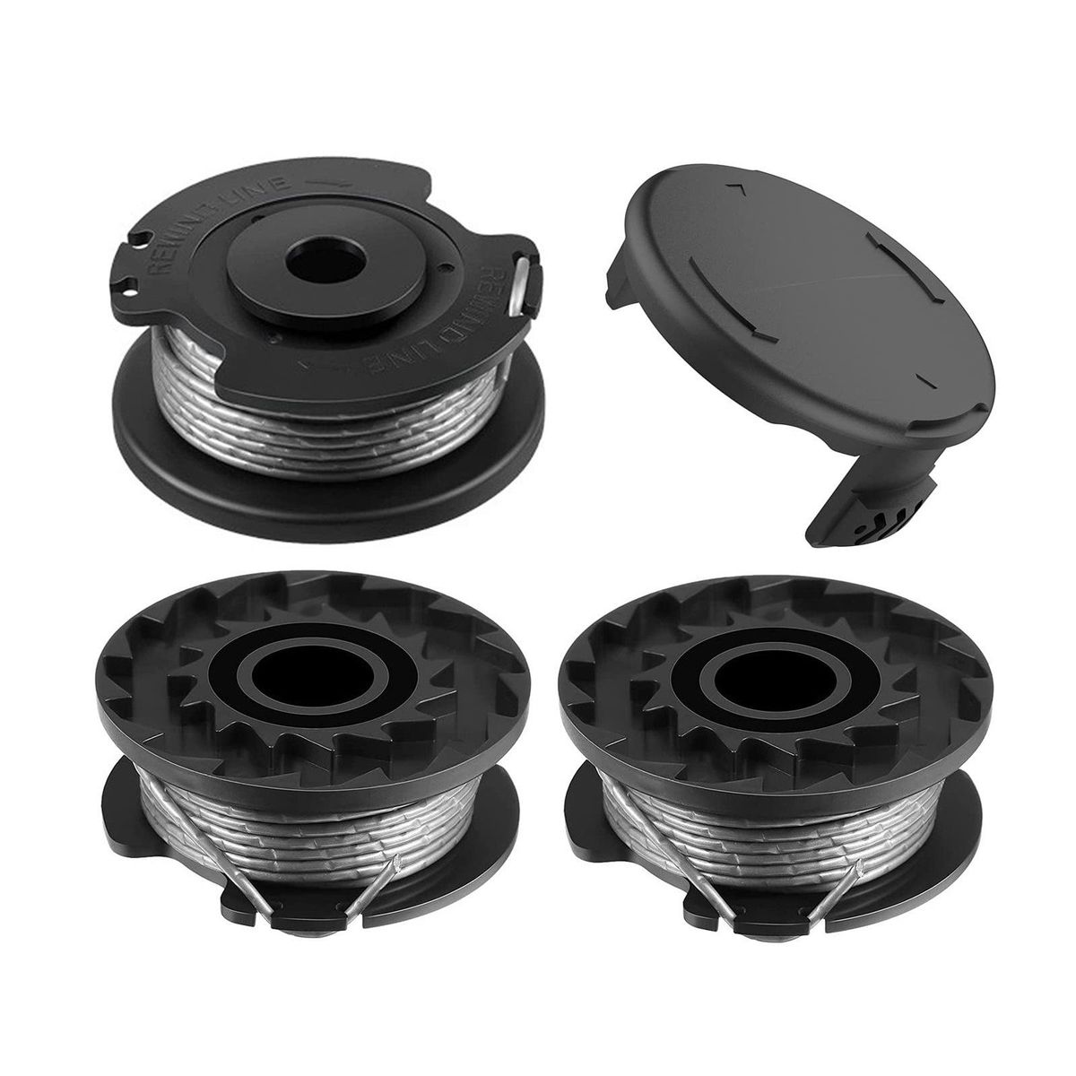 Trimmer F016800569 Spool Line with F016F04557 Spool Cover for Easy Grass Cut ART 23SL 26SL