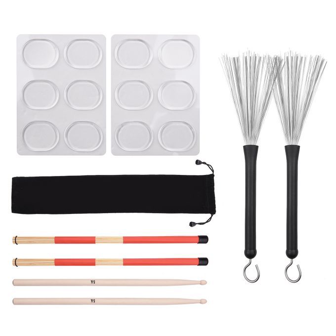 Drum Sticks Set 1 Pair Retractable Drum Wire Brushes Drum