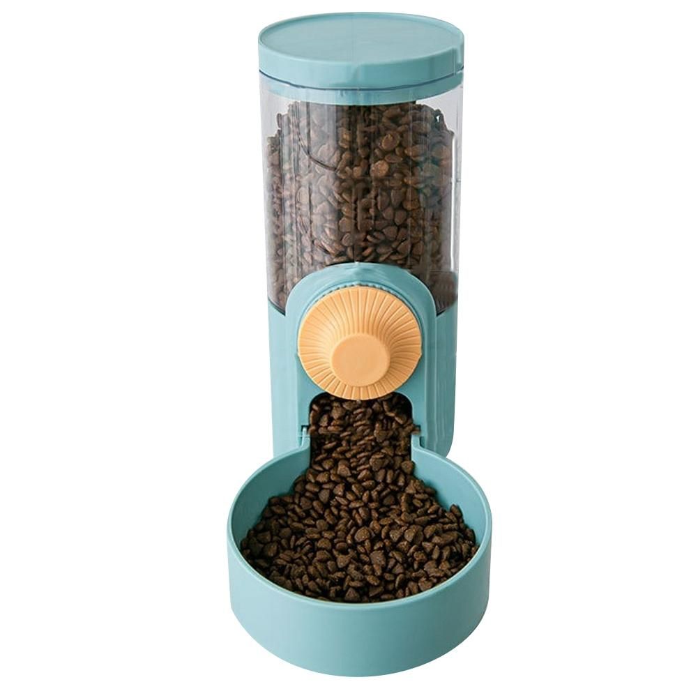 Cat Hanging Bowl Automatic Water Dispenser Feeder Dog Blue