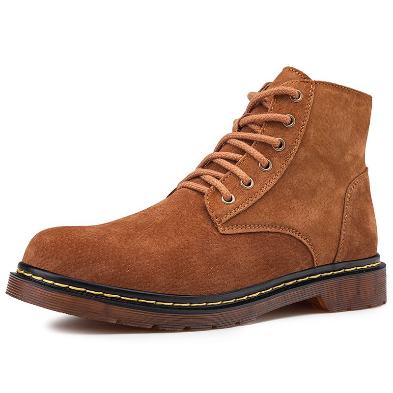 Big Size Mens Ankle Top Boots Chukka Boots-Brown