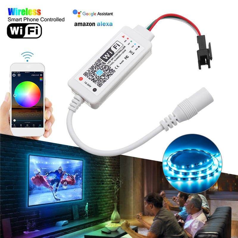 Bluetooth Phone APP LED Controller To WS2811 Strip Light IP20 12-24V For Alexa Google Echo