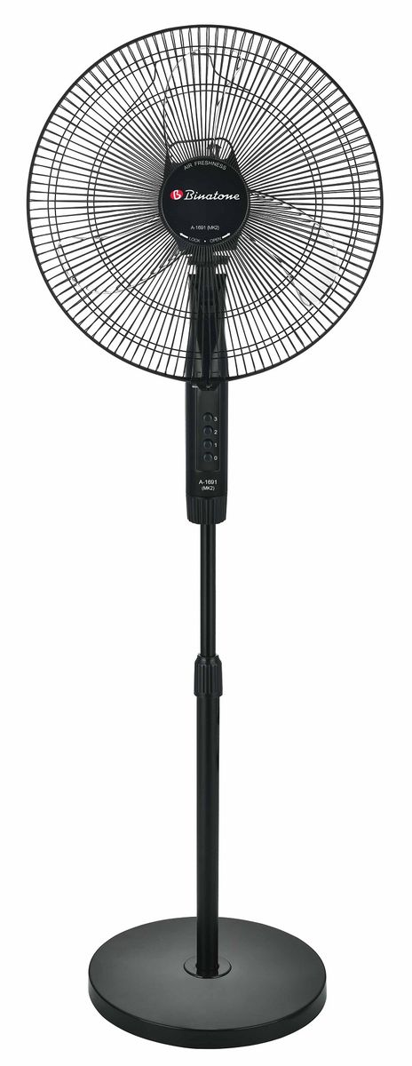 1.6M Stand Fan (A-1691 (MK2) - Black