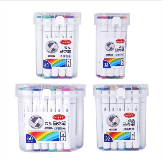 Exquisite Color Alcohol-based Art Marker With Box 12 24 36