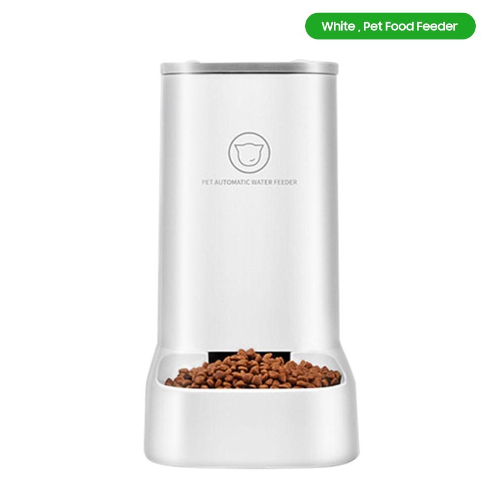 Pet Water Dispenser Food Feeder Self-Dispensing Gravity Automatic Dry Food Dispenser Water Bowl Drinking Fountain for Dog/Cat