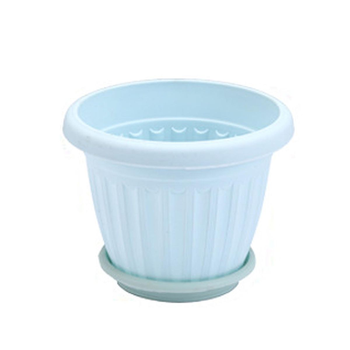 Flower Pots Imitation Ceramics Flower Pots Blue