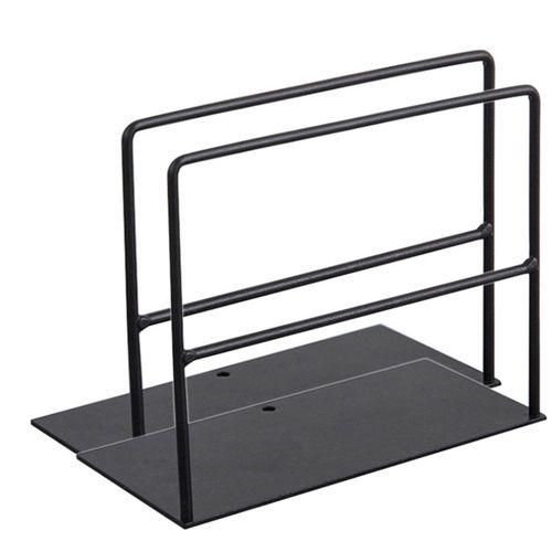 1 Pair Wrought Iron Bookends Book Support Simple