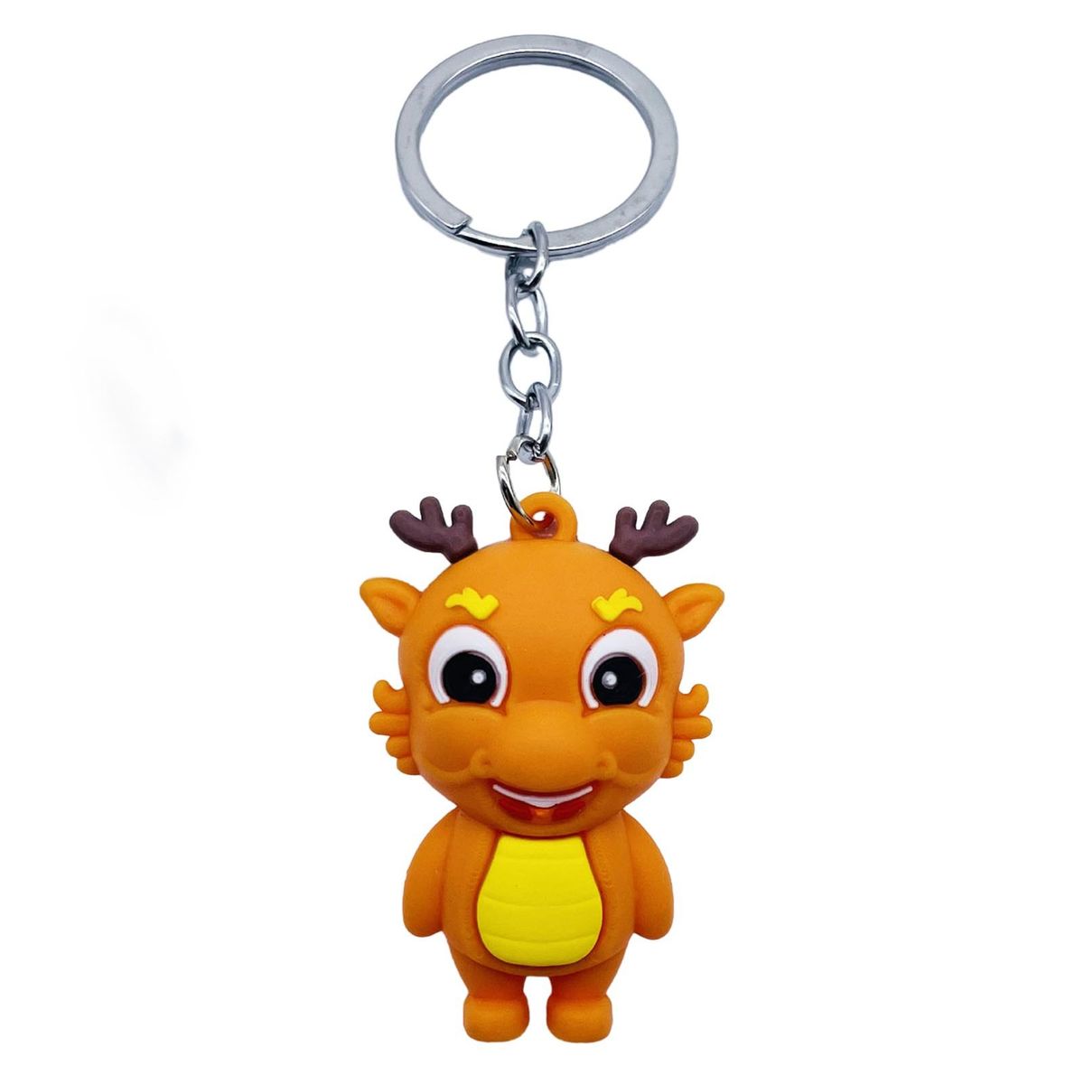 Hanging Dragon Keychain Chinese Dragon Keychain Cute Lightweight Car Orange