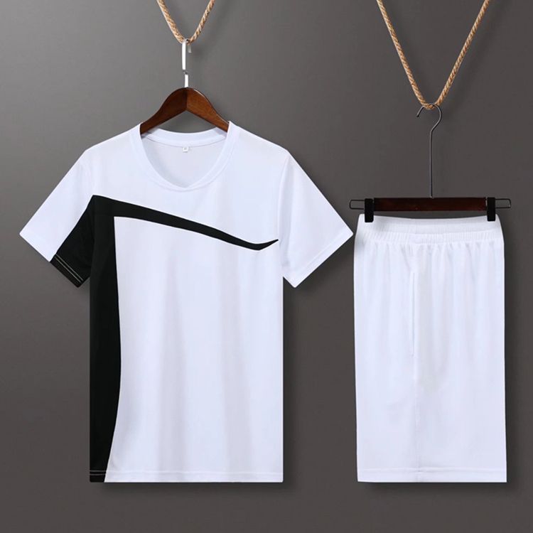 （）Short Sleeve Volleyball Uniform Men Volleyball Shirt Shorts Kit Training Sportswear Volleyball