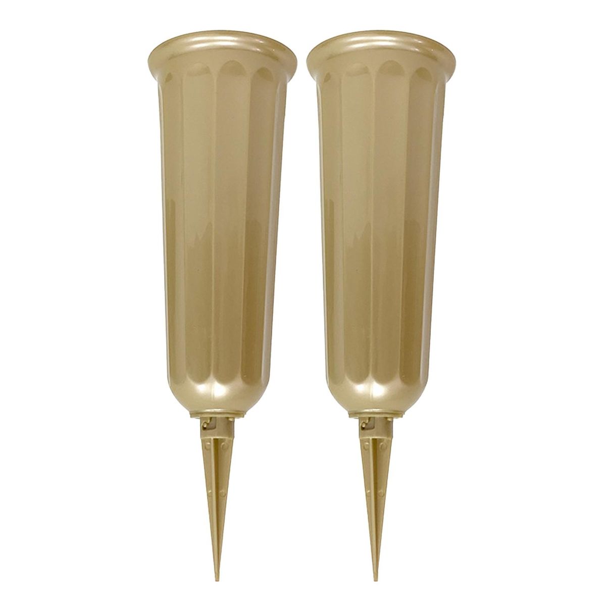 Memorial Flower Arrangements Cemetery Vases Golden