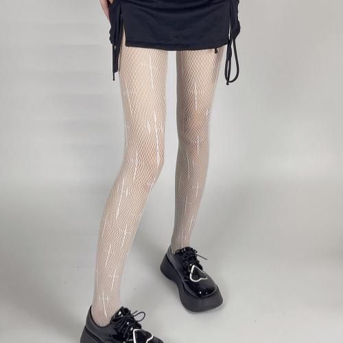 Sexy Tights Woman Fishnet Stockings Mesh Leggings 6111 White