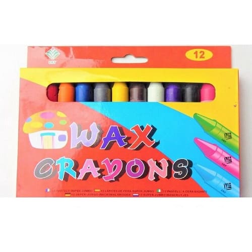 Wax Crayons. Set Of 12 Pieces