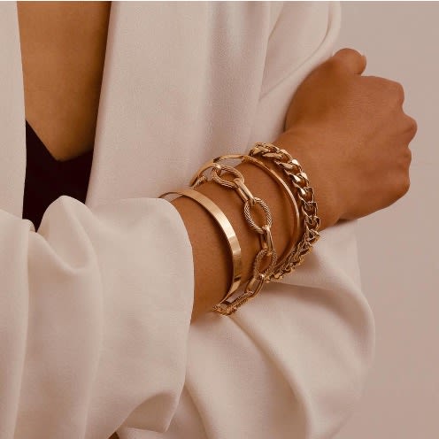 Gold Bracelet Set