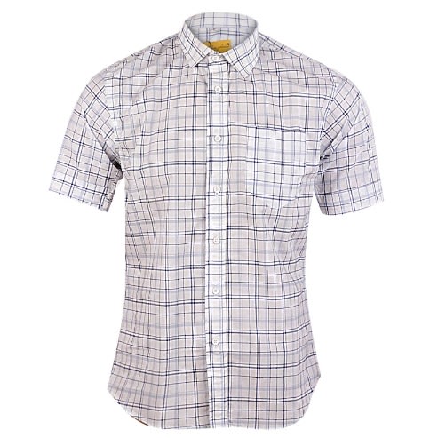 Men's Checkered Short Sleeves Shirt