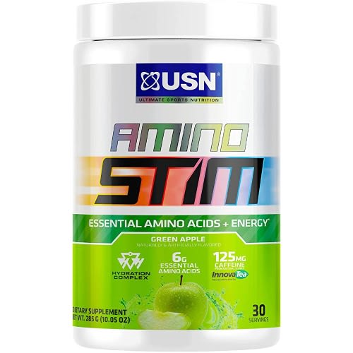 Usn Amino Stim Eaas - Essential Amino Acids + Energy - 125mg Caffeine - 6g Essential Amino - 10.05oz