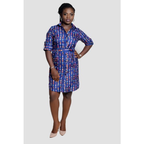 Roll Up Shirt Dress