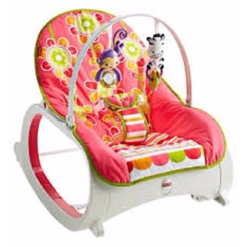 Infant-to-toddler Baby Rocker - Geo Curve Pink